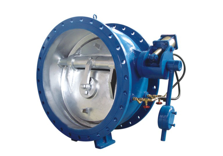 Manual Hydraulic Control Slow-shut Check Butterfly Valve